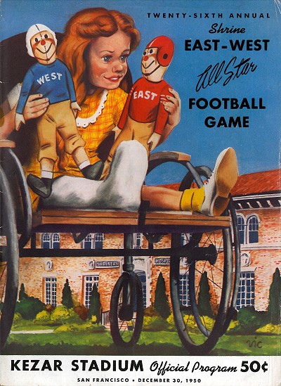  East West Shrine Game Program Cover 