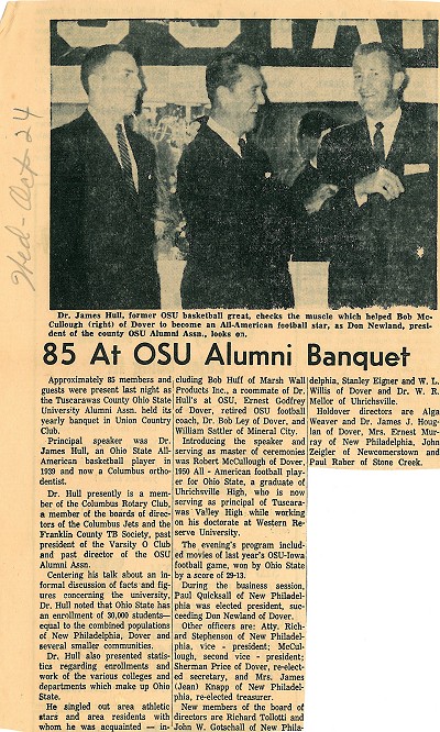 Bob McCullough at OSU Alumni Banuqet 