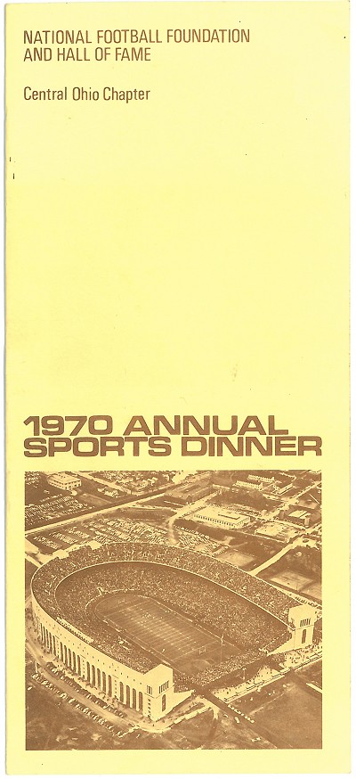00 National Football Foundation Program 1970 