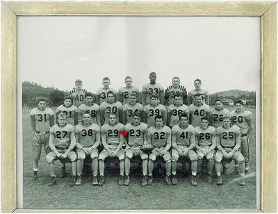 07 Bob McCullough 1945 Football Team Photo 