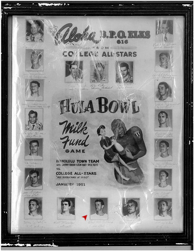 Hula Bowl All Stars Plaque 