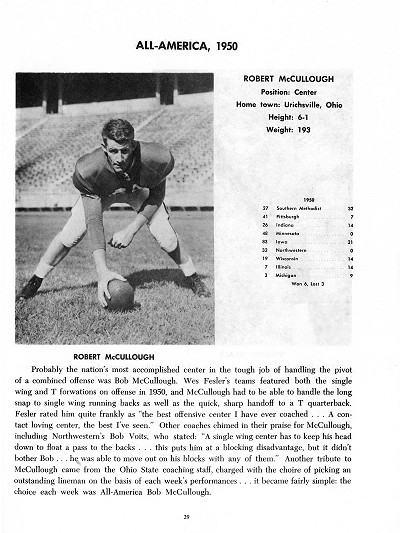OSU All American Football Book Page 