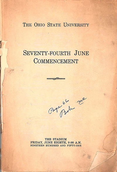 OSU Graduation Program 1951 